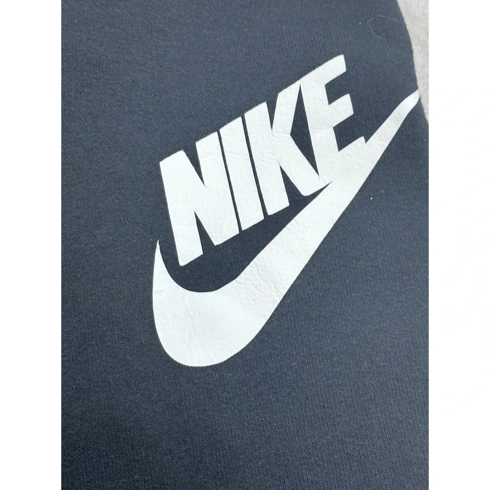 Nike Joggers Boys Size L Black Tapered Fit Cotton Blend Athletic Sweatpants EUC
